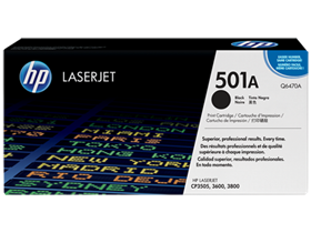 Toner HP 501A Q6470A Negro - 6,000 Páginas para LaserJet 3600