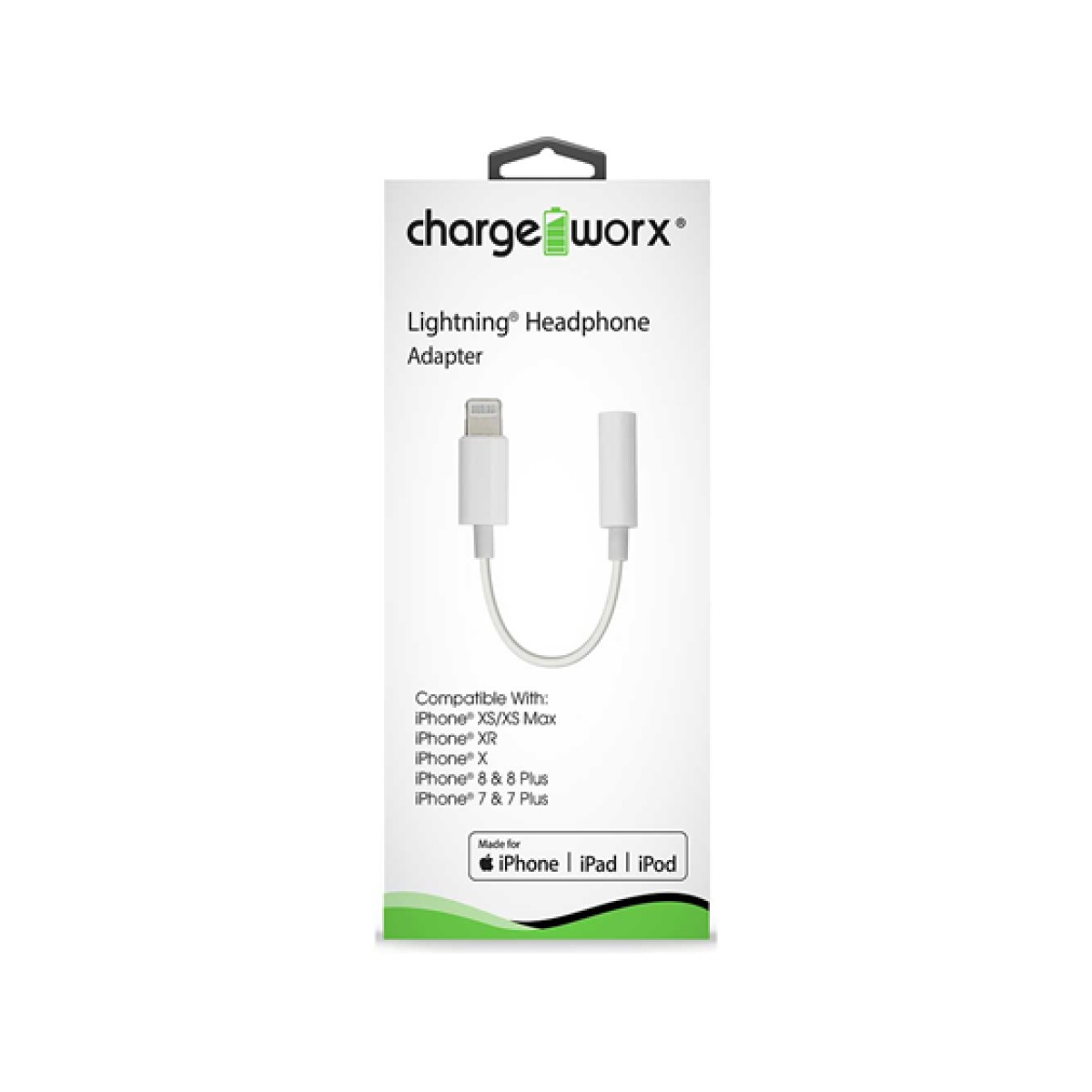 CABLE DE LIGHTNING A AUXILIAR (ADAPTADOR)