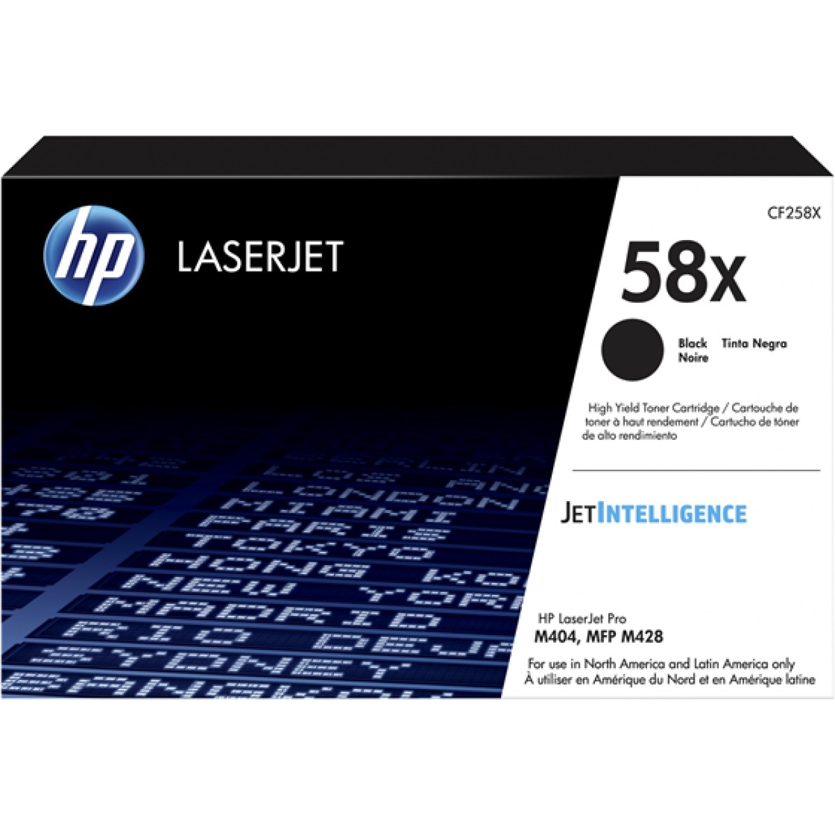 Toner Hp 58X Cf258X Negro 10000 Paginas Laserjet M404N M404Dw