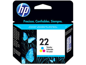 CARTUCHO HP 22 -C9352A - TRICOLOR - 5ML - PARA IMPRESORA 1360 / 1460 / 1560 / 2360 / D2460 / F380 / F4180