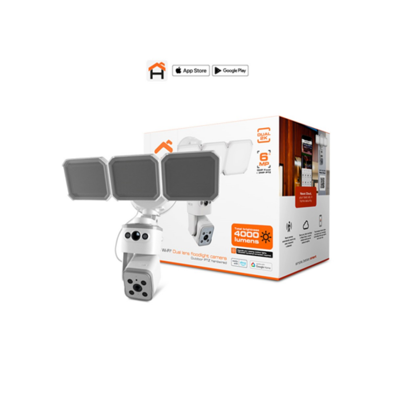 Camara De Vigilancia Nexxt Smart Lentes Duales 2K Exterior Ip65
