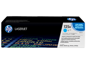 TONER HP 125A - CB541A - CYAN - 1,400 PAGINAS - PARA IMPRESORA LASERJET COLOR -  CP1215, CP1518NI, CP1515