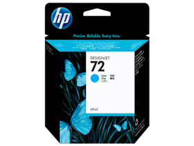 CARTUCHO HP 72 - C9398A - CYAN - 69ML - PARA IMPRESORA DESIGNJET T610 / T1100