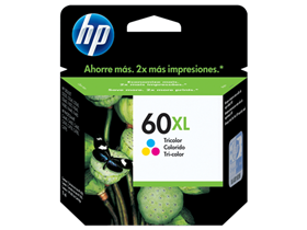 CARTUCHO HP 60XL - CC644WL - TRICOLOR - ALTO RENDIMIENTO - 11ML - PARA IMPRESORA F4280
