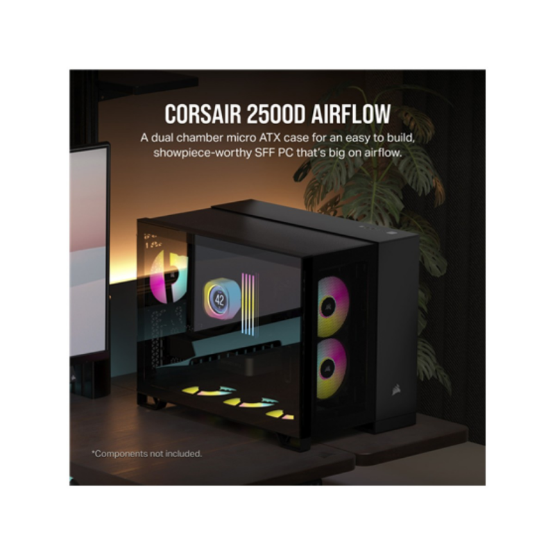 Case Corsair 2500D Airflow Mid Tower Dual Chamber Negro