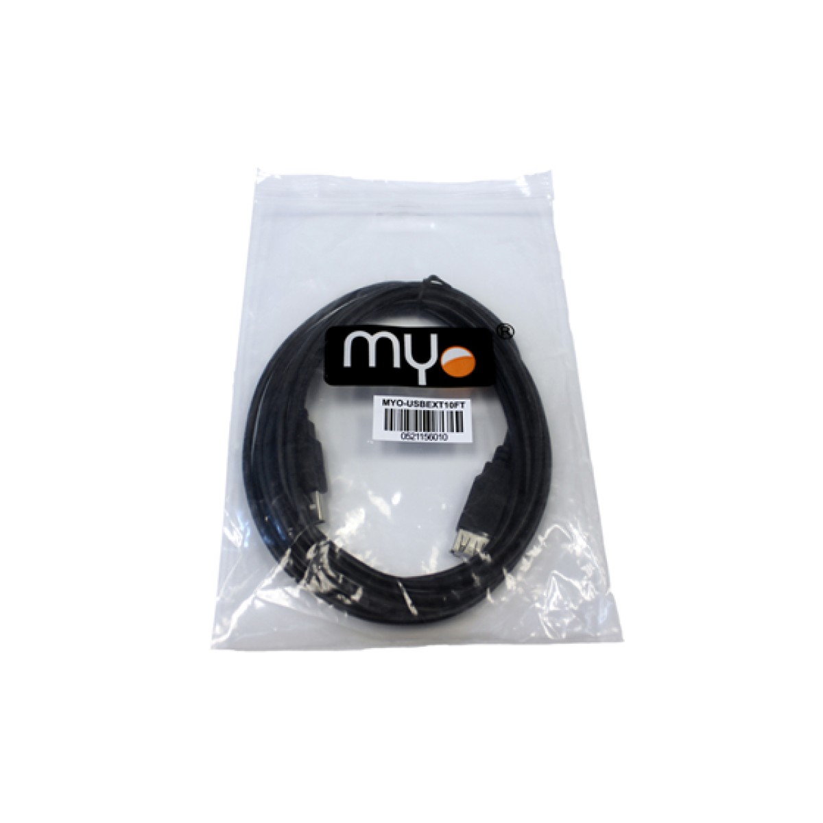 Cable Extension USB Myo, 6 Pies, Negro. (Myo-USBext6Ft)