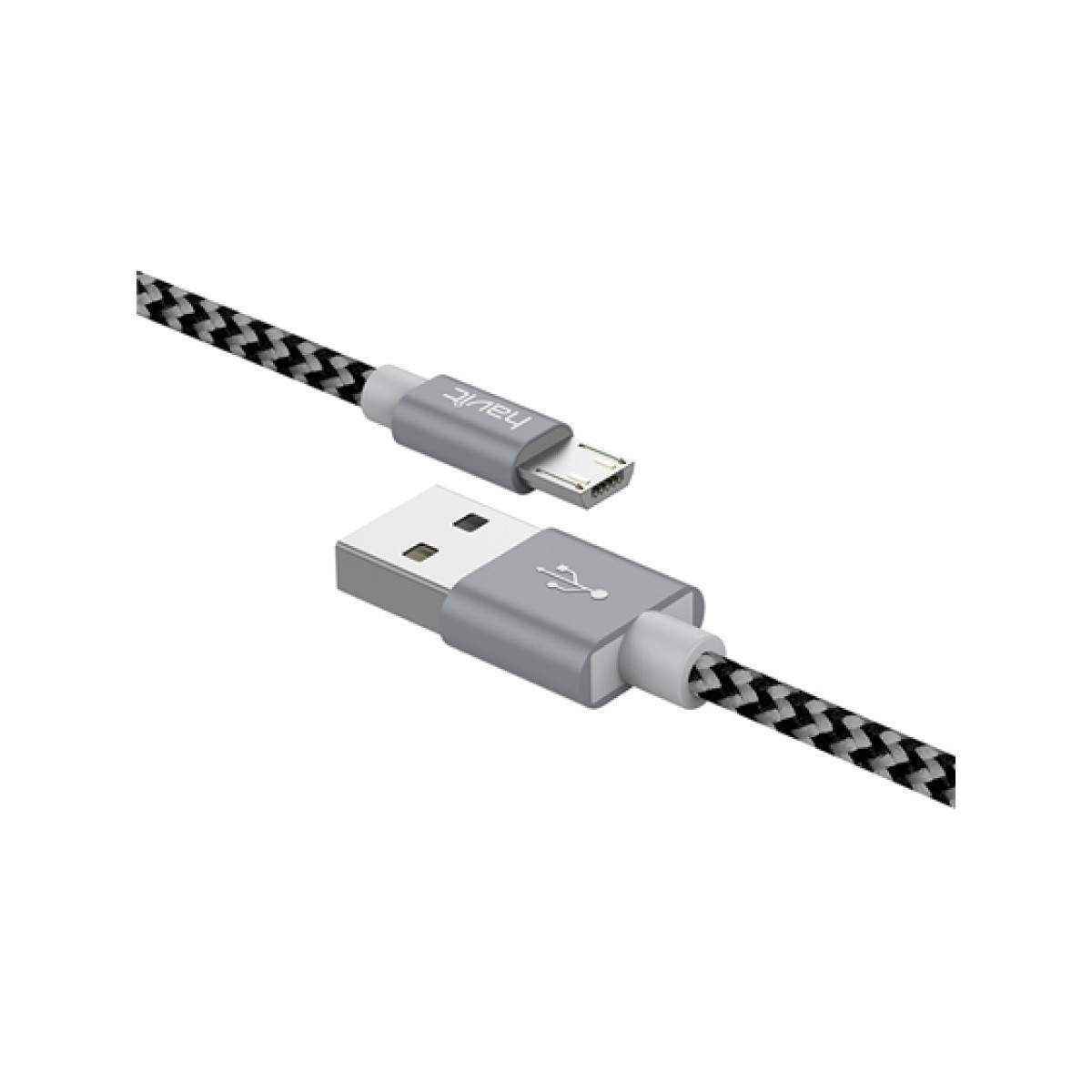 Cable Micro USB Havit Hv-Cb727X 3Ft Gris Trenzado