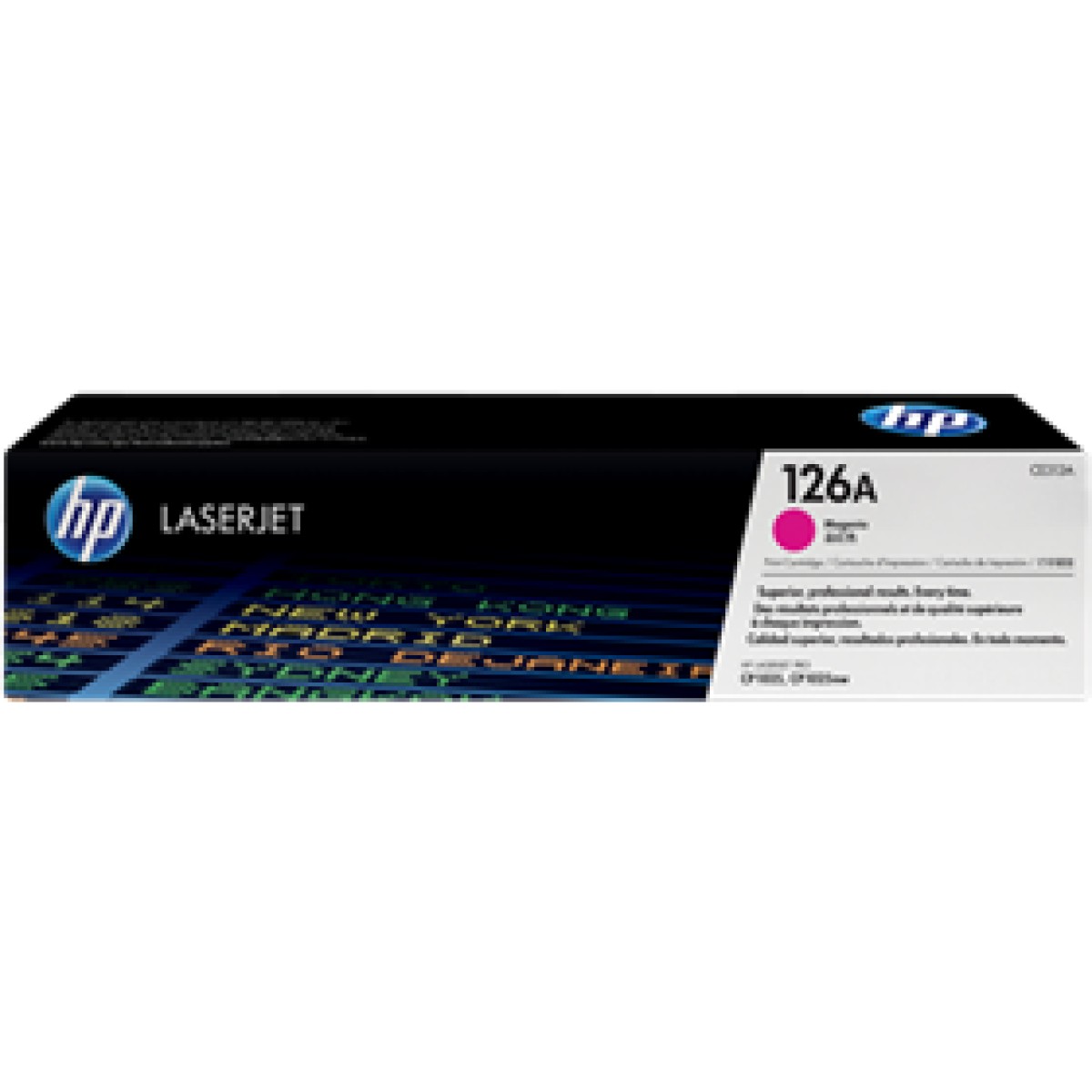 TONER HP 126A - CE313A - MAGENTA - 1,000 PAGINAS - PARA IMPRESORA COLOR LASERJET - CP1025NW, M175