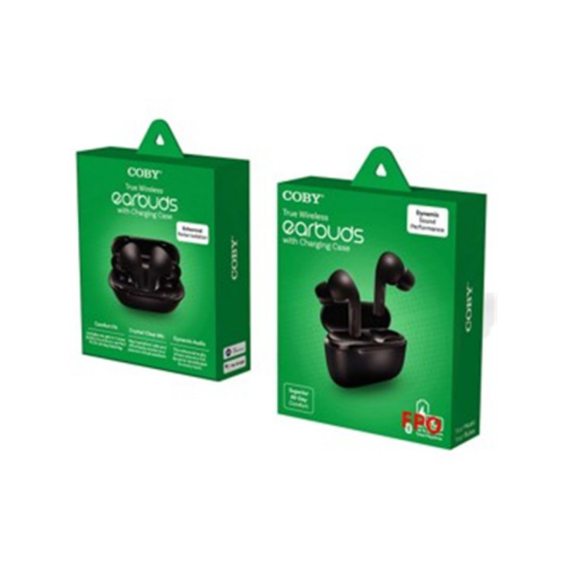 Audífono Con Micrófono Bluetooth Coby Earpods Cetw518Wh Negro
