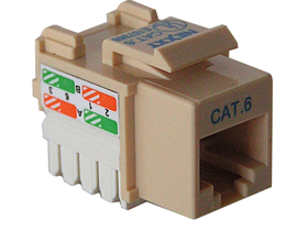 JACK MINI KEYSTONE NEXXT CAT6A MARFIL TIPO 110