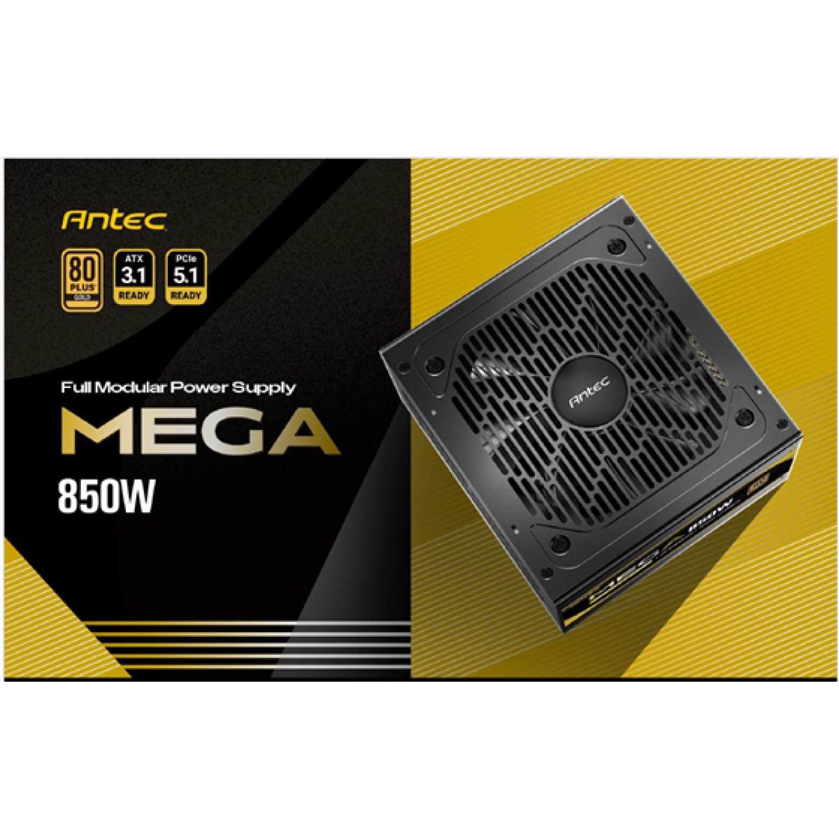 Fuente De Poder 850W Antec Mega850 Gold 80 Plus Gold Atx 3.1 Pcie 5.1