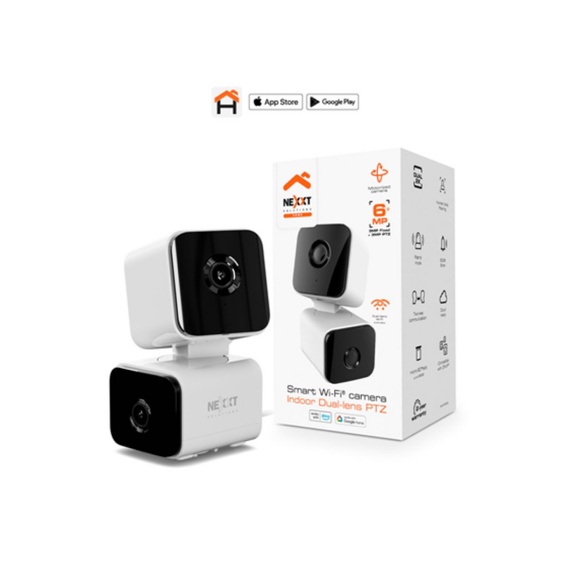Camara De Vigilancia Nexxt Nhc-Ip30Dl Doble Lente 2K WiFi Ac Ptz