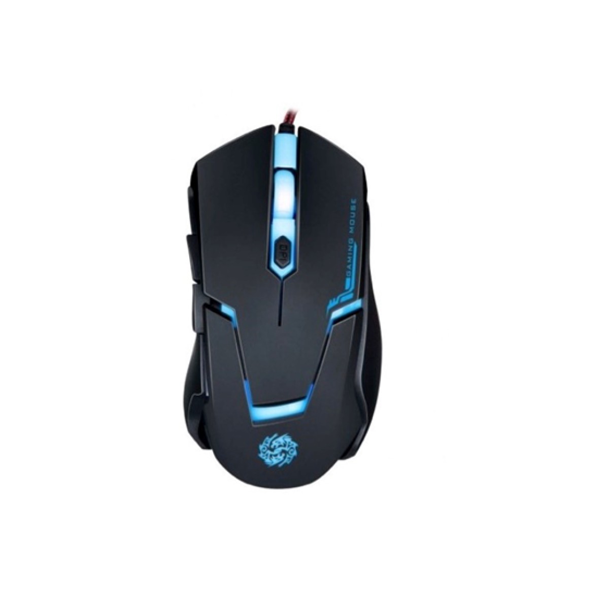 Mouse Agiler Gamer Rubber Optical Scroll USB Negro (Agi-2100)