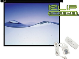 PANTALLA KLIPX 100" ELECTRICA PARA PROYECTOR BLANCA W/ REMOTE CONTROL (AC120KLX21)