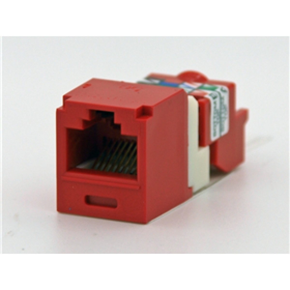 Jack Mini Keystone Panduit Cat 5E Rojo Tipo T568 A/B (Cj5E88Trd)