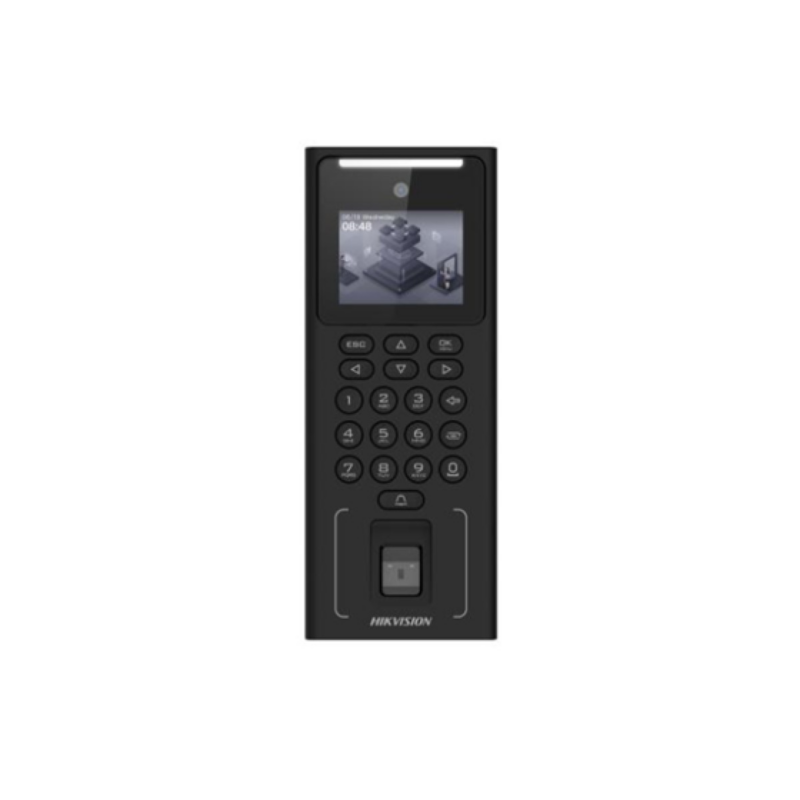 Control De Asistencia Hikvision Terminal Facial WiFi 500 Rostros Lector Tarjetas 3000 Huellas