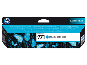 CARTUCHO HP 971 - CN622AM - CYAN - 24.5ML - PARA IMPRESORAS  OFFICEJET PRO X476DW / X576DW / X451DW
