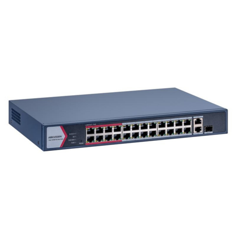 Switch Hikvision De 24 Puertos Poe+ 10/100 Mbps