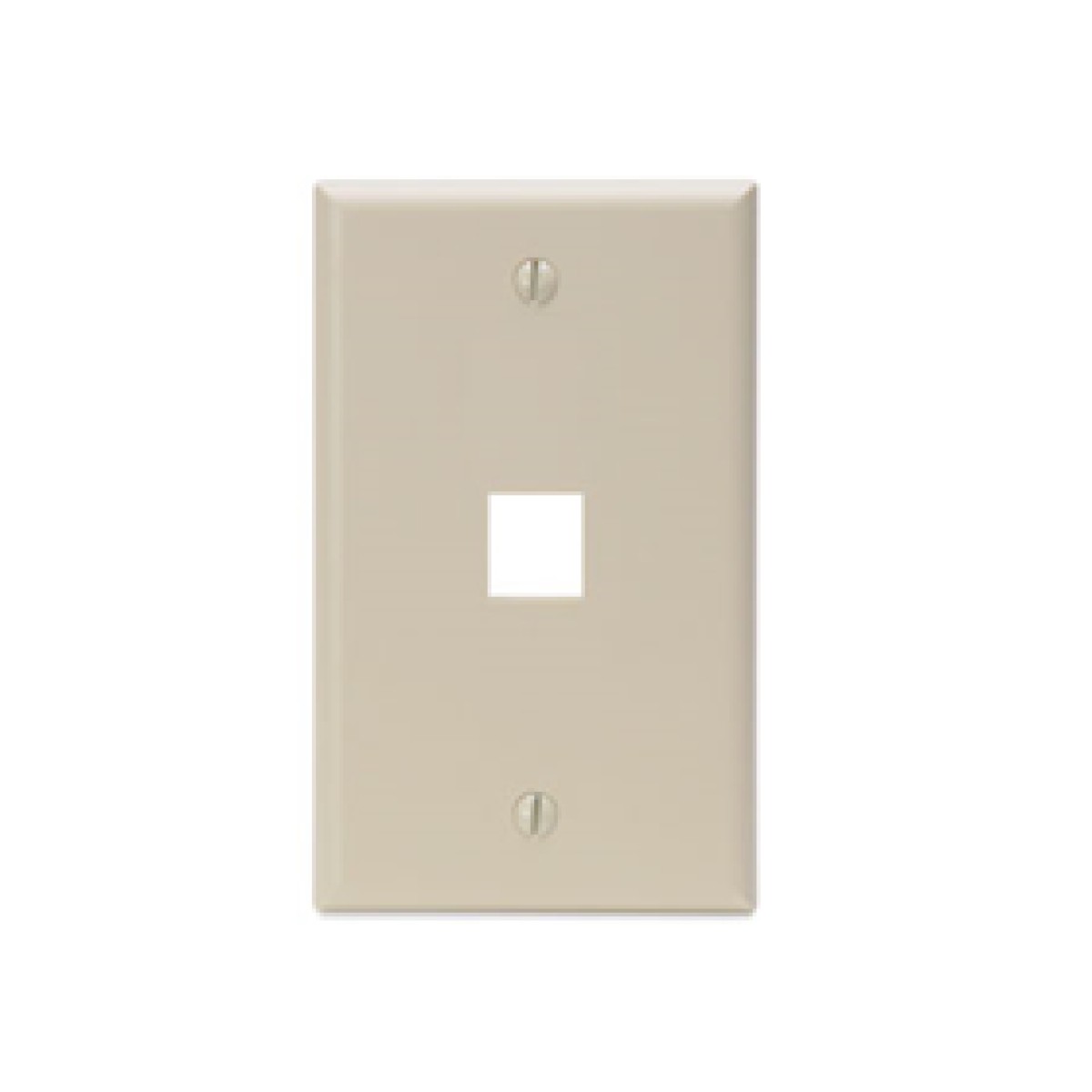 JACK WALL FACEPLATE LEVITON, 1 SALIDA, IVORY.