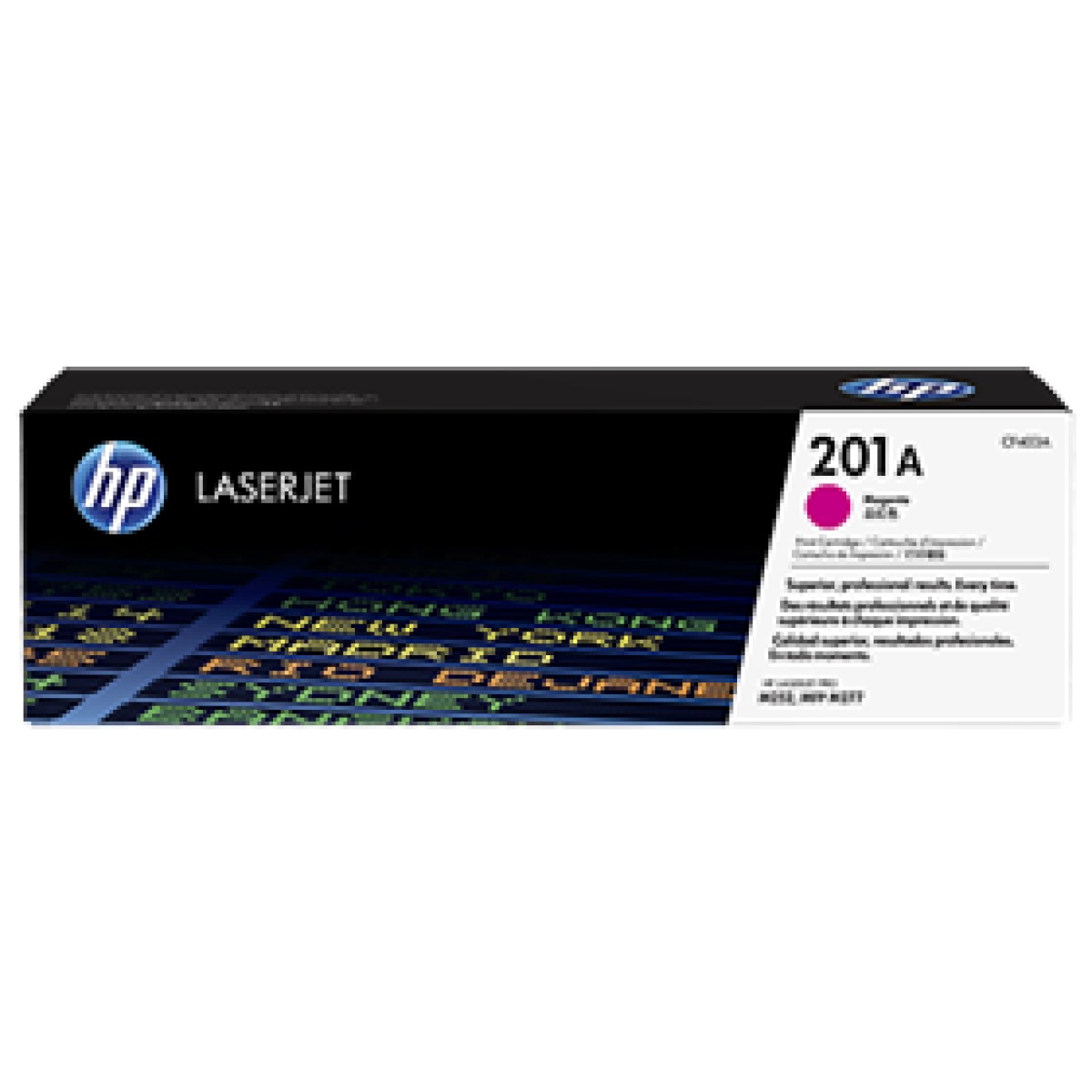 Toner Hp 201A - Cf403A - Magenta - 1,400 Paginas - Para Impresora Color Laserjet - M252, M277