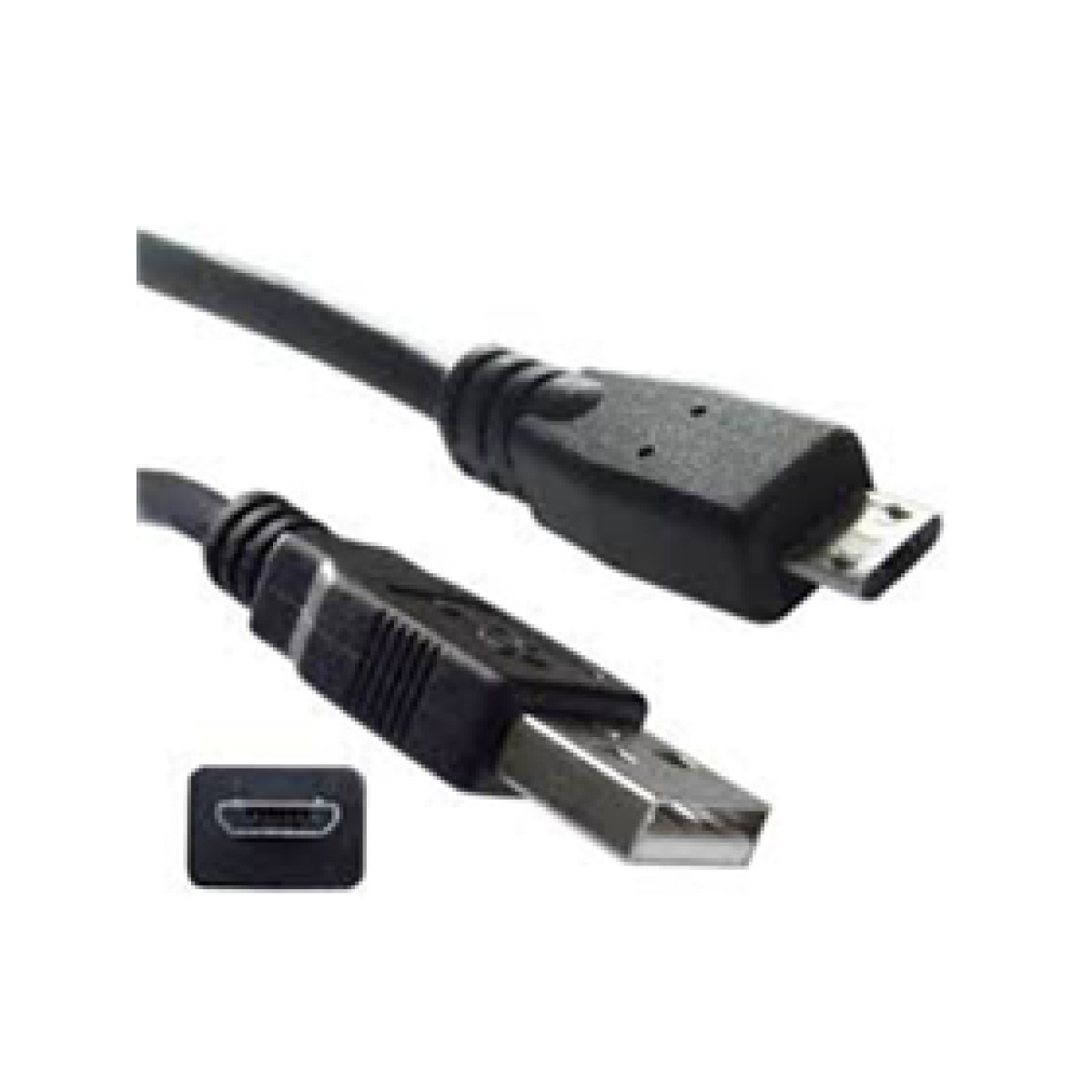 Cable Micro USB Agiler, 3 Pies, Negro.