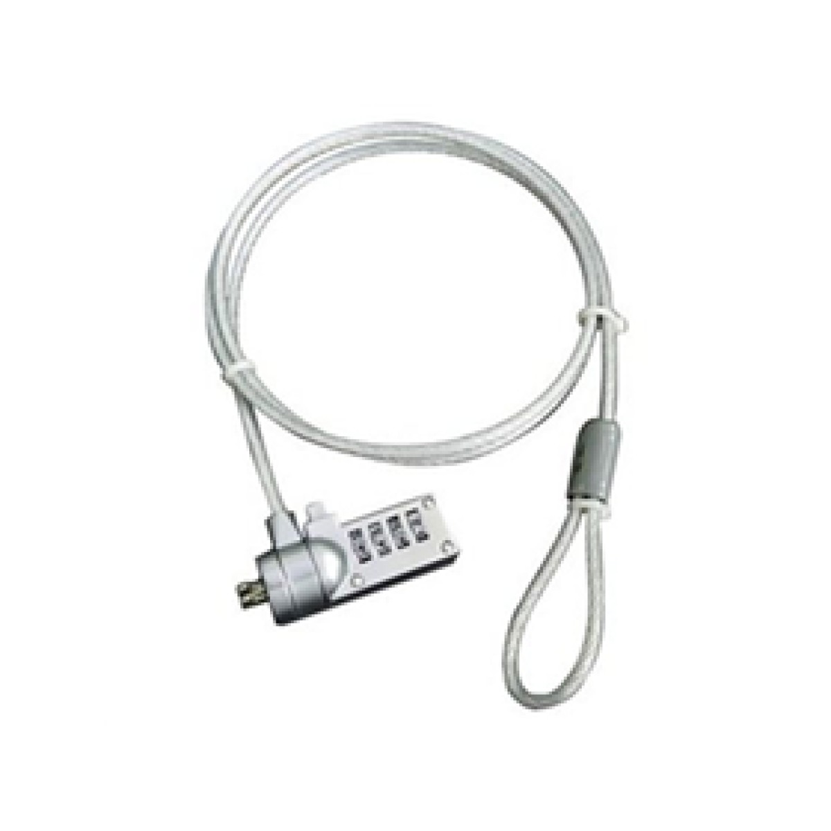 Candado De Seguridad Para Laptop Agiler, 6 Pies, Con Clave, Blanco.