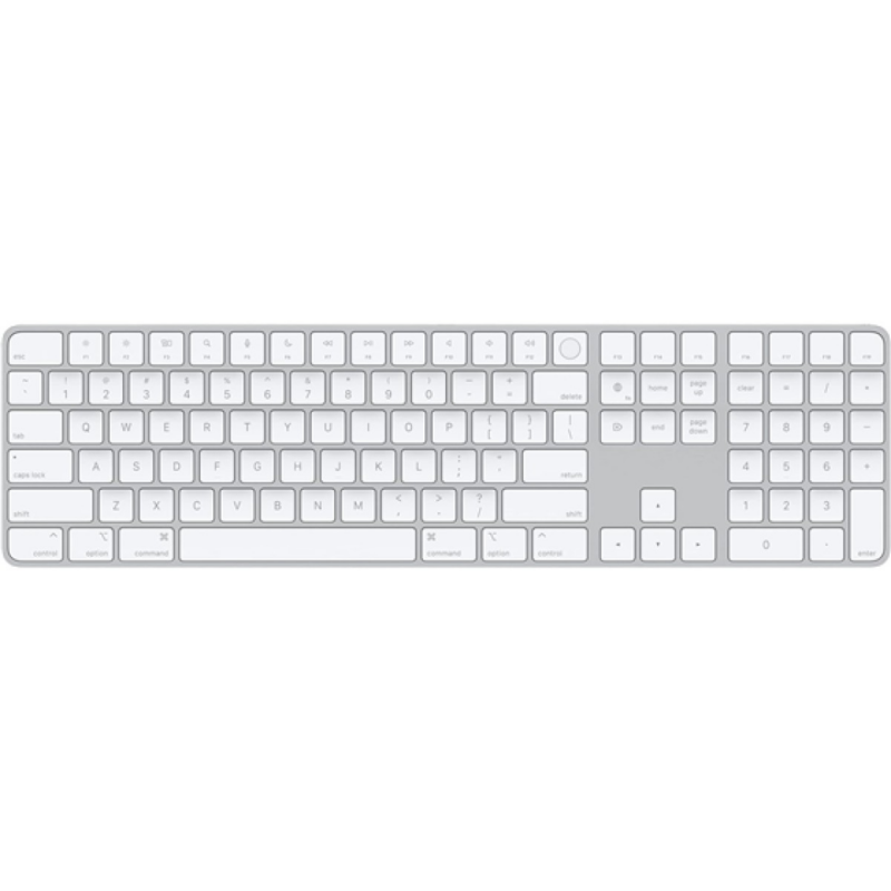 Teclado Apple Magic Keyboard Touch-Id Numérico USB-C A Lightning Inglés Silver