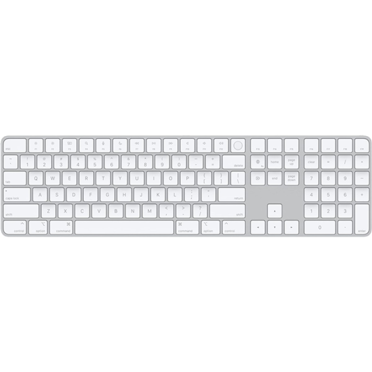 Teclado Apple Magic Keyboard Touch-Id Numérico USB-C A Lightning Inglés Silver