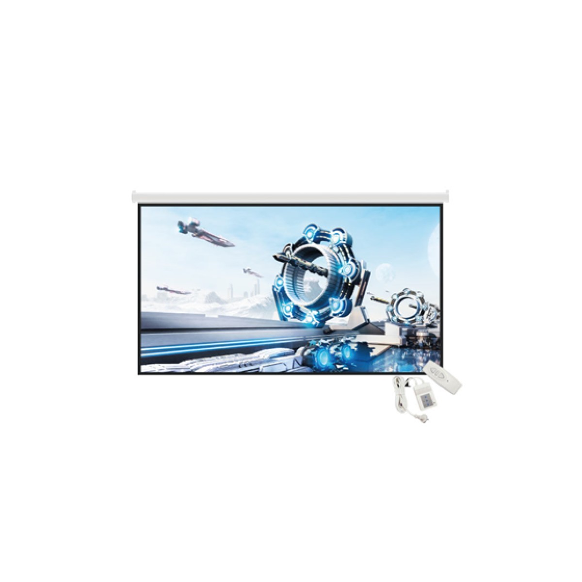 Pantalla Klipx 120" Wide 16:9 Para Proyector Electrica Kps-513
