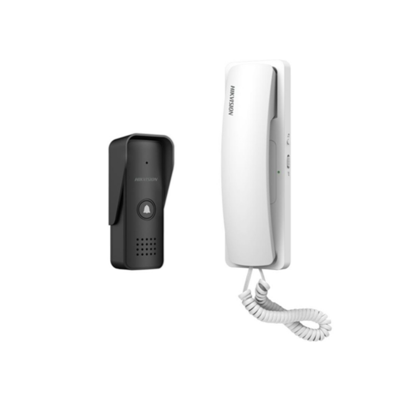 Kit Audioportero Hikvision Analógico 2 Hilos Apertura 2 Puertas