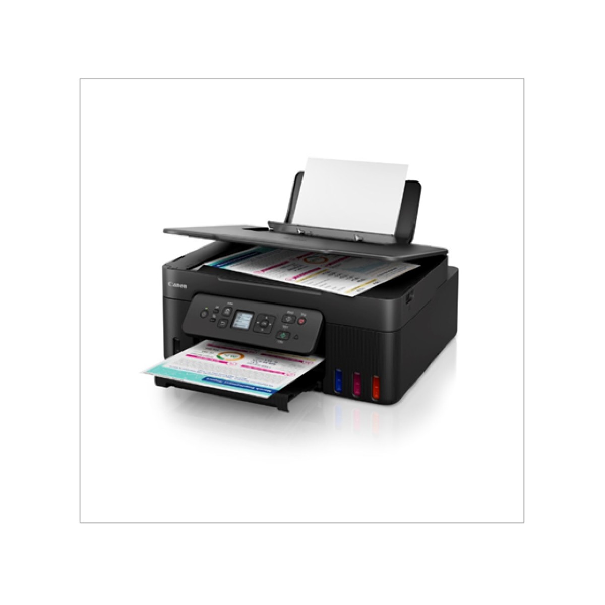 IMPRESORA MULTIFUNCIONAL CANON PIXMA G3180, INYECCIÓN DE TINTA, WI-FI, COLOR, 11 PPM EN NEGRO Y 6 PPM EN COLOR, USB 2.0, IMPRIME HASTA 6000 PÁGINAS EN NEGRO Y 7700 PÁGINAS EN COLOR, RESOLUCIÓN DE 4800 X 1200 DPI EN COLOR, 600 X 600 DPI EN NEGRO, PANTALLA LCD DE 1.35". INCLUYE IMPRESION DUPLEX AUTOMATICA.
