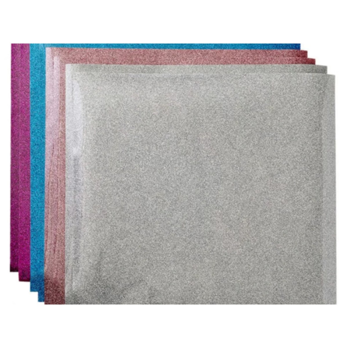 Paquete Hojas Cricut Vinil Glitter Iron On 12X12 Colores VAriados