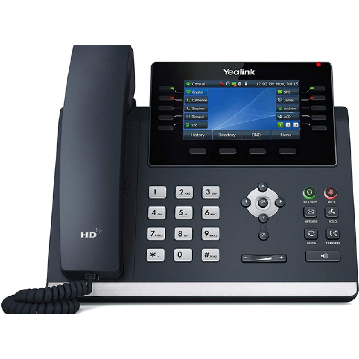 Telefono Ip Yealink Sip-T46U 16Sip 10 Lineas Gigabit Poe