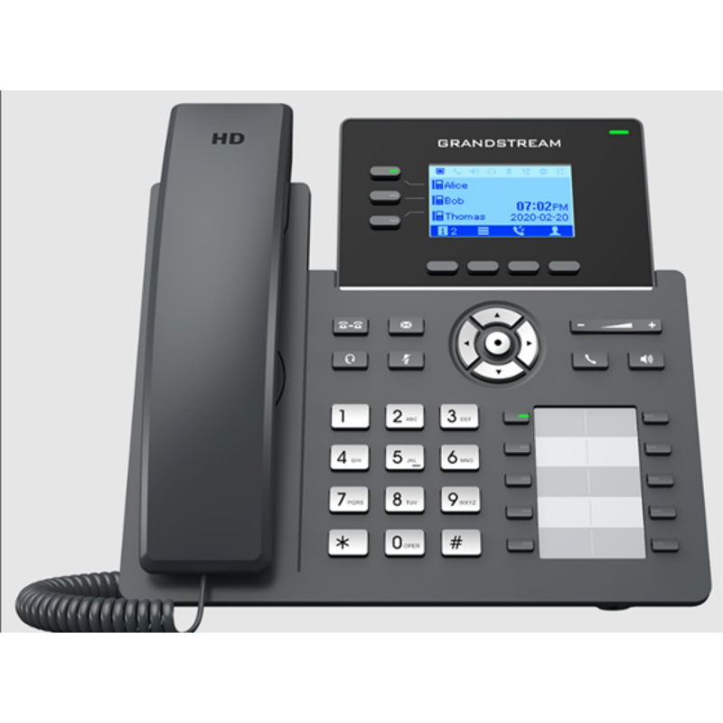 Telefono Ip Grandstream Grp2604P 3 Lineas 6 Sip Poe Gigabit 10Blf