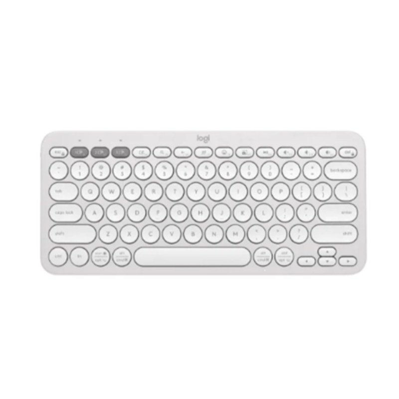 Teclado Logitech Pebble Keys 2 K380S Wireless Multi Dispositivo Off-White