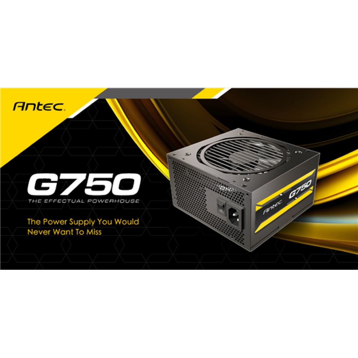 Fuente De Poder Semi-Modular Antec G750 750W 80 Plus Gold