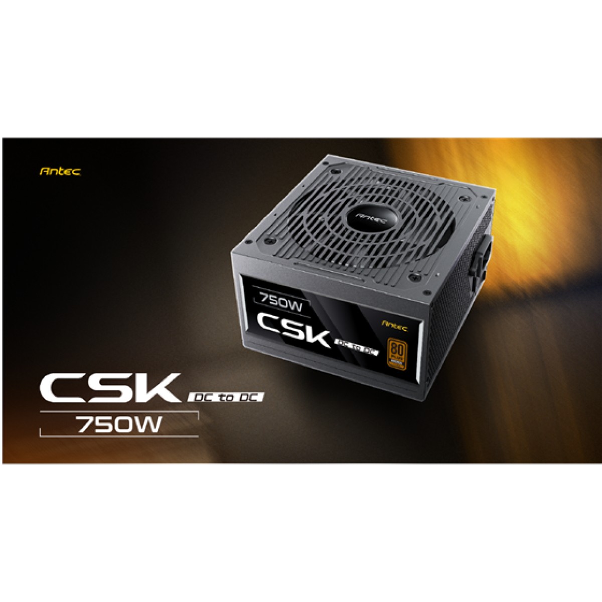 Fuente De Poder 750W Antec Csk 80 Plus Bronze Dc-To-Dc