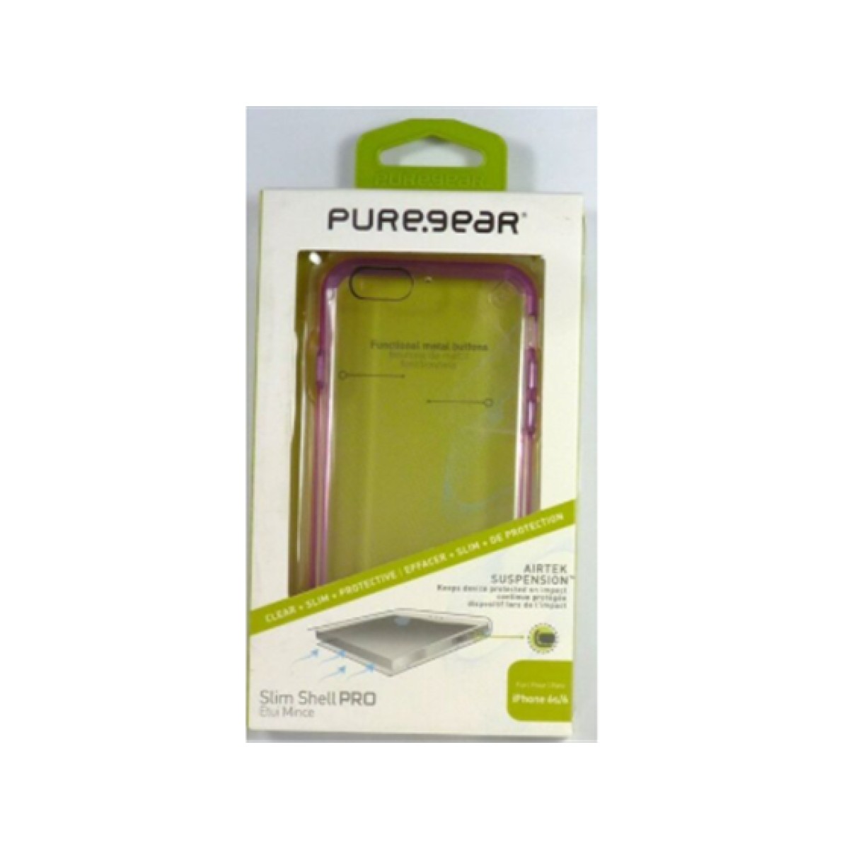 Cover Puregear Para Iphone 6S 6 Transparente Rosado