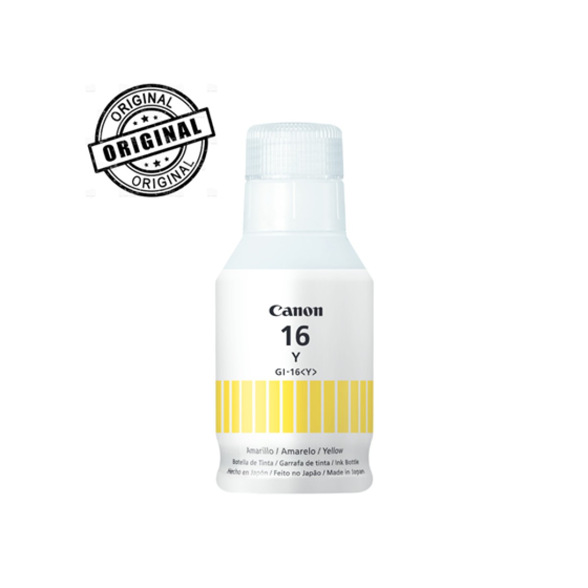 Botella De Tinta Canon Gi-16 Amarillo 70Ml Compatible Maxify