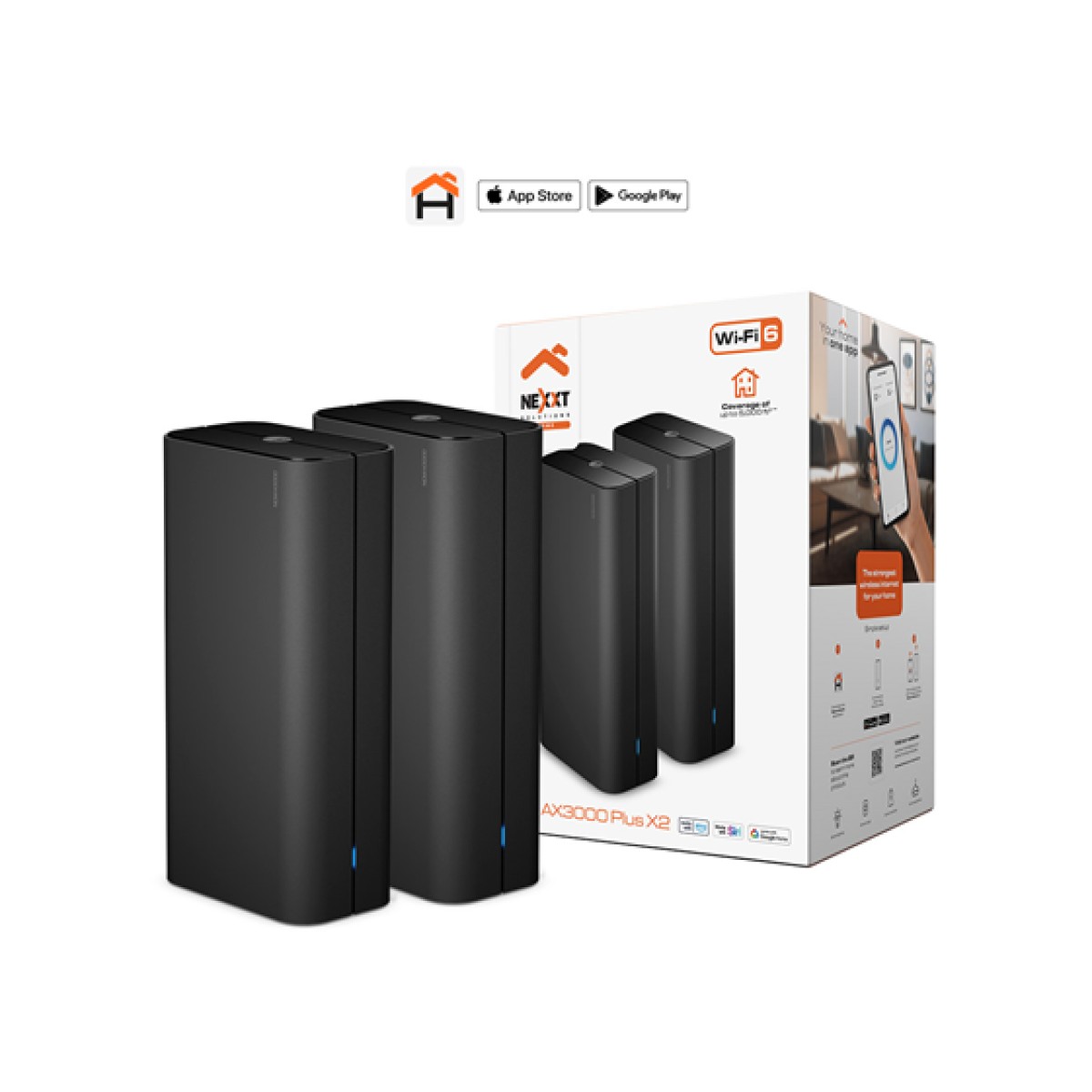 Router Wireless Mesh Nexxt Bolt Ax3000 Plus Dual Band WiFi 6