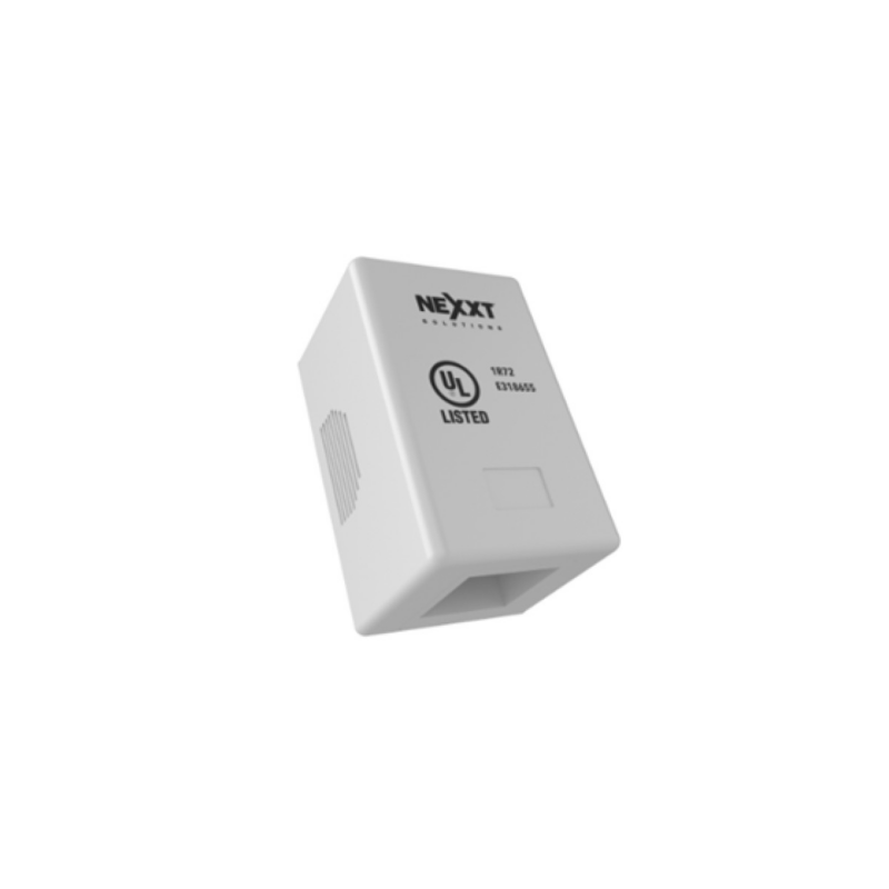 Caja De Superficie Nexxt 1 Puerto RJ45 Cate5E Blanco