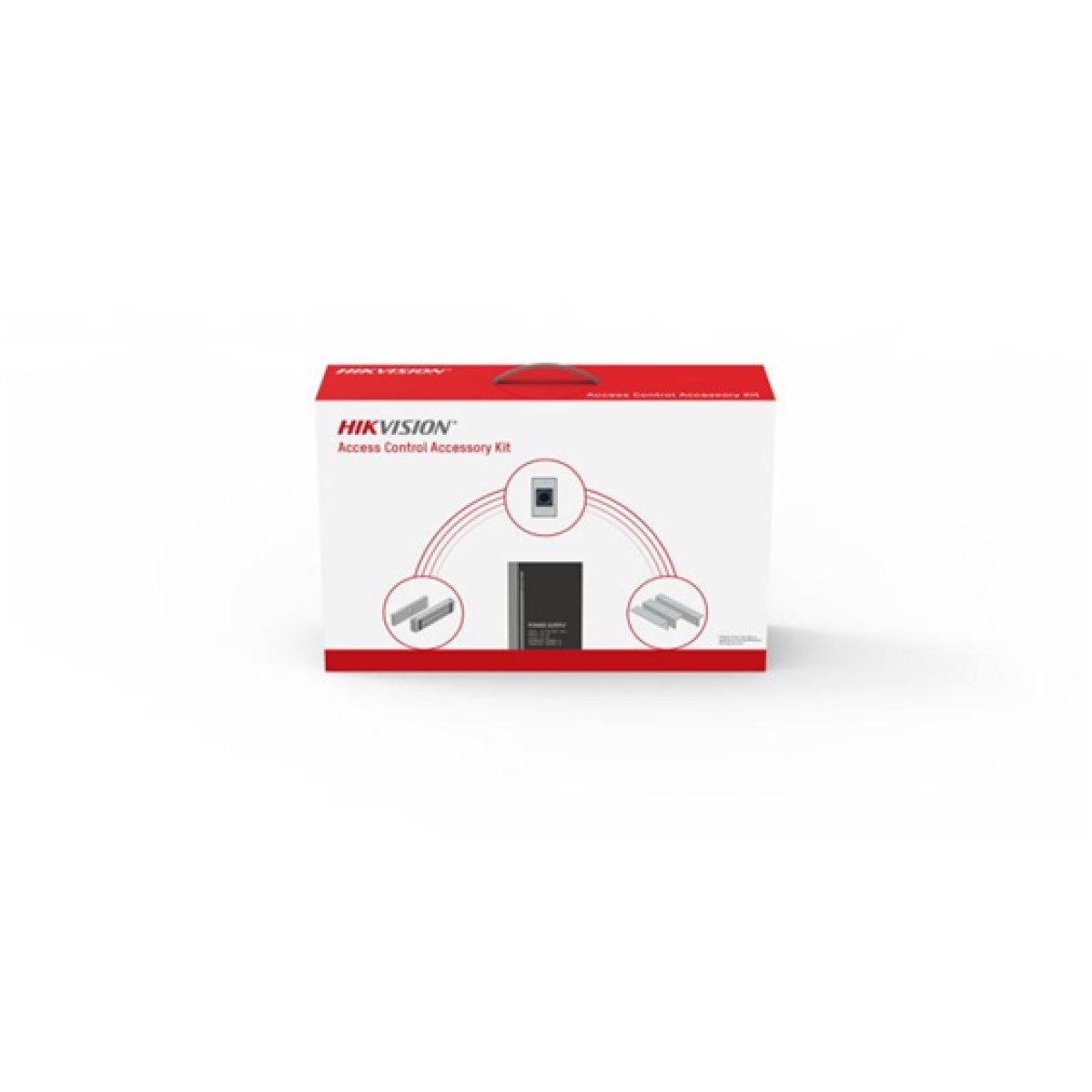 Kit de Control de Acceso Hikvision DS-KAS-7M01 Fuente 12V Chapa Magnética 600LBS