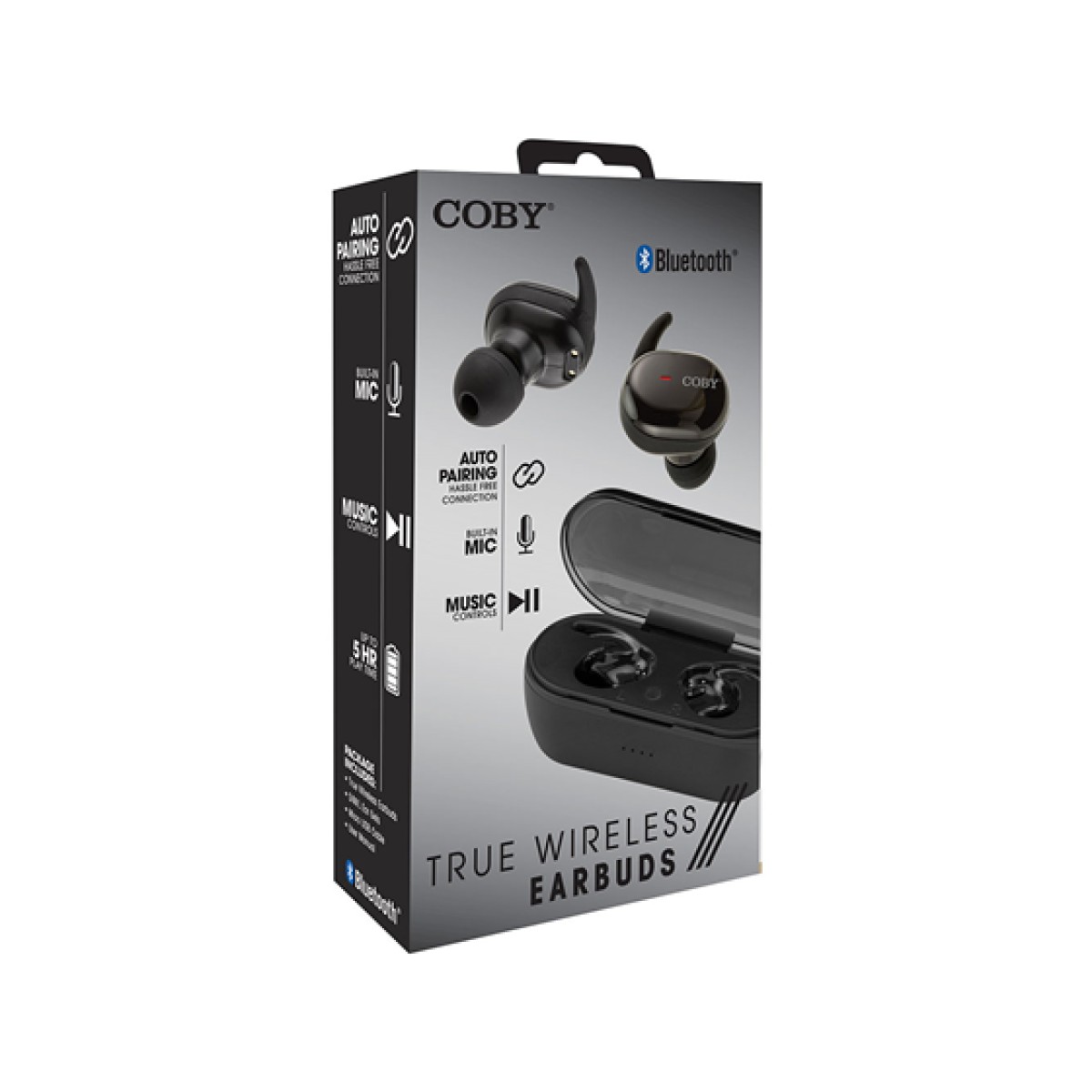 Audifono Coby Wireless Bluetooth 5.0 Control Volumen Stereo