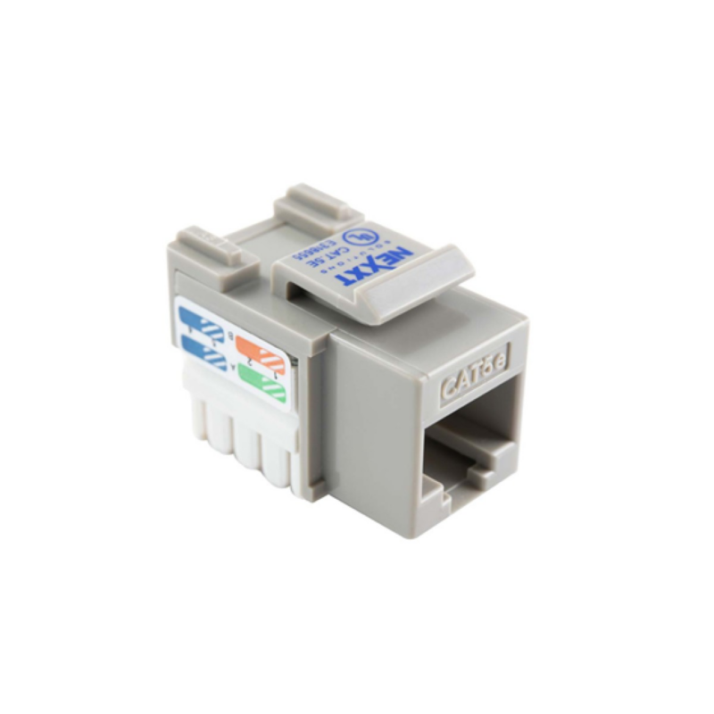 Jack Mini Keystone Nexxt Cat6E Gris Tipo 110