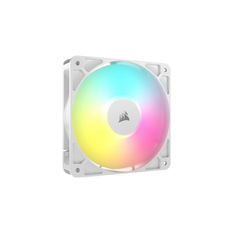 Abanico Corsair Rs120 ARGB 120mm Blanco Rodamiento Magnetico Pwm