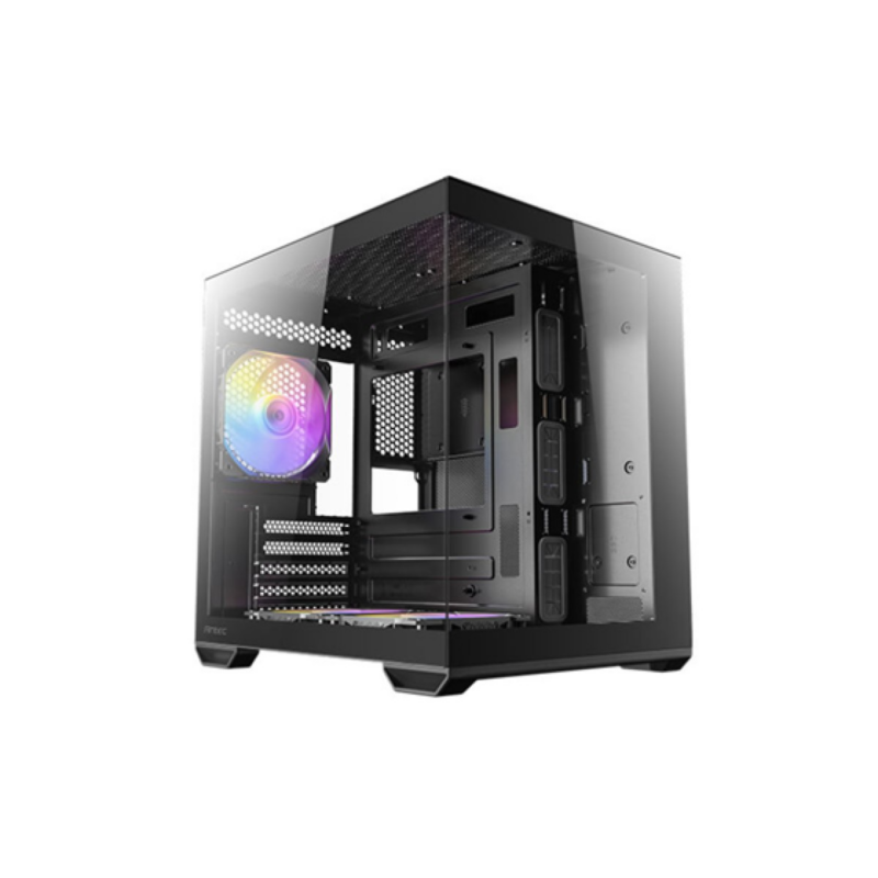 Case Gamer Mini-Tower Antec Negro Micro-Atx Itx Doble Cámara
