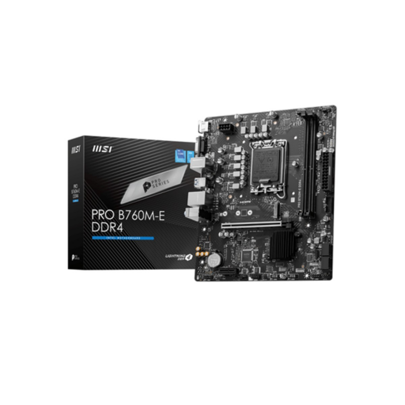 Motherboard Msi Pro B760M-E DDR4 4800Mhz Lga 1700 Intel B760