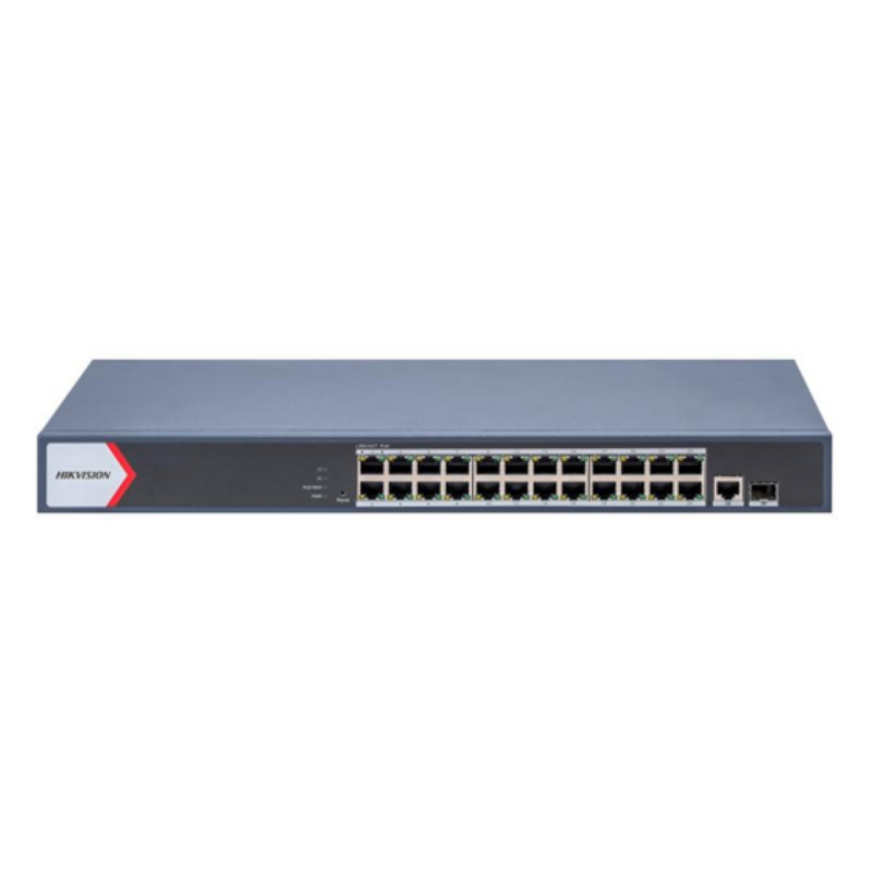 Switch Hikvision 24 Puertos Gigabit Poe 300M 1 Puerto Sfp