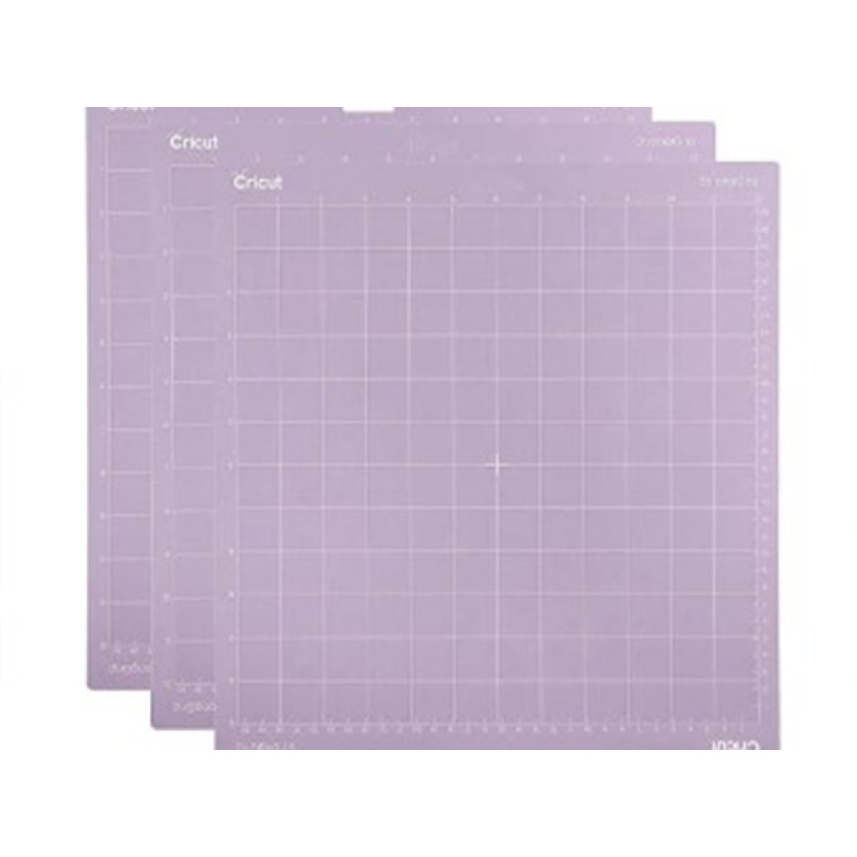 ALFOMBRILLA DE CORTE CRICUT (KIT 3 PK) 12" X 12" (30.5 X 30.5 CM), GOMA FUERTE PARA MATERIALES PESADOS, CARTULINA ESPECIAL, TABLEROS AGLOMERADOS, TABLEROS DE PASPARTU Y TELA CON RESPALDO PARA CORTAR Y ESCRIBIR CON SU PLOTTER DE CORTE. COLOR MORADO (2004704).