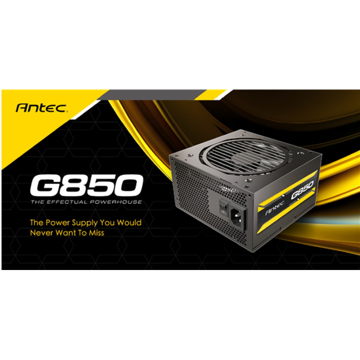Fuente De Poder Semi-Modular Antec G850 850W 80 Plus Gold